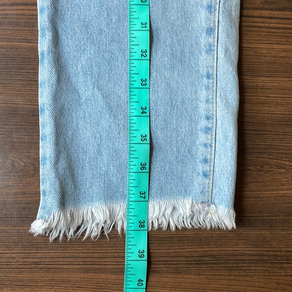 EUC NGHTBRD Denim Straight Leg, Light Wash Jeans Women Size 25 - Picture 5 of 5